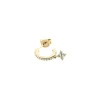 Mini créole Agatha argent doré pampille oxydes_x005f_x000D_ligne Diamstar