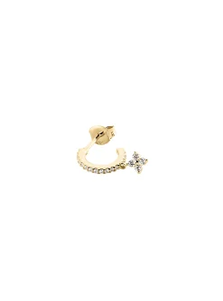 Mini créole Agatha argent doré pampille oxydes_x005f_x000D_ligne Diamstar
