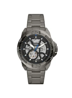 Montre automatique Fossil Bronson acier anthracite