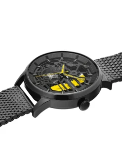 Montre automatique Pierre Lannier Paddock acier noir