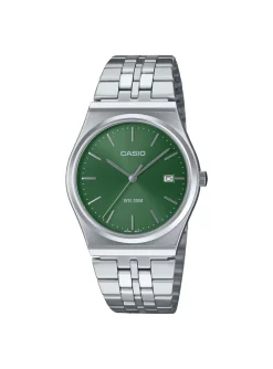 Montre Casio classique acier cadran vert