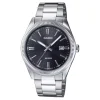 Montre Casio classique acier cadran noir