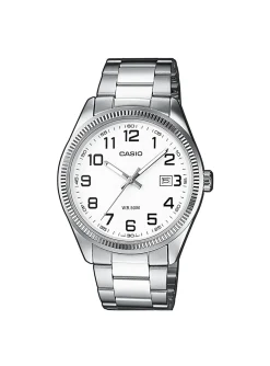 Montre Casio classique acier cadran blanc