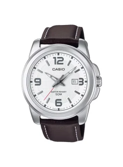 Montre Casio classique cuir marron