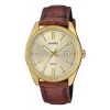 Montre Casio classique cuir marron