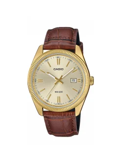 Montre Casio classique cuir marron