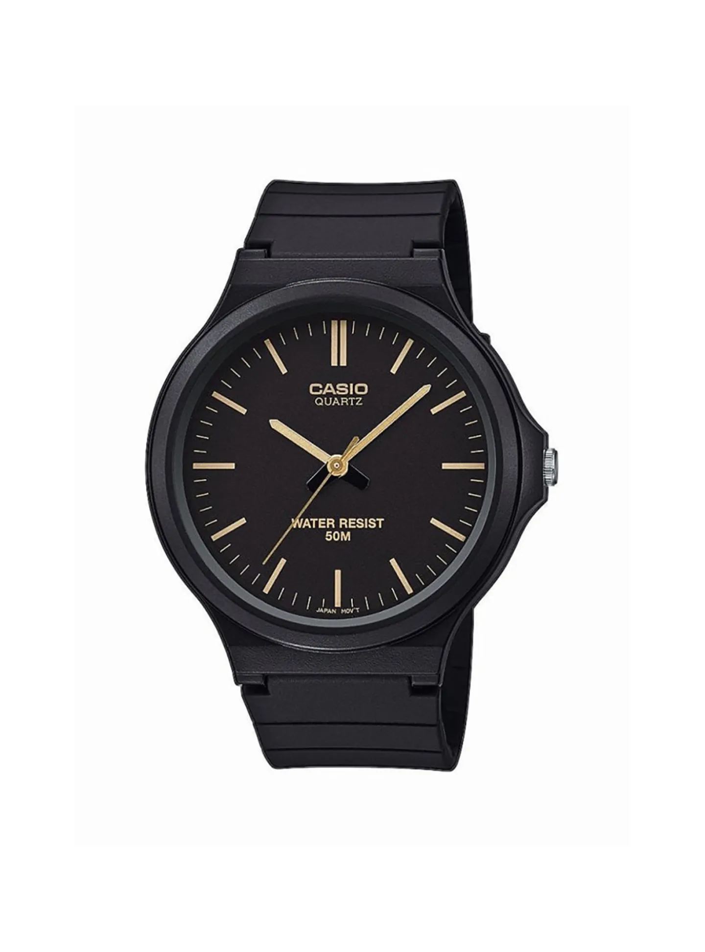 Montre Casio Collection noire et dorée