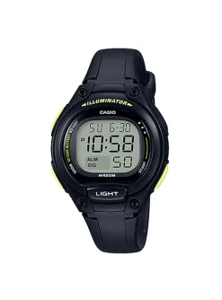 Montre Casio digitale noire/verte LW-203-1BVEF