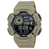 Montre Casio multifonctions résine beigephases lunaires/mode pêche