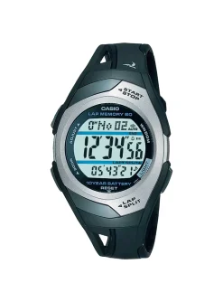 Montre Casio multifonctions résinr noire