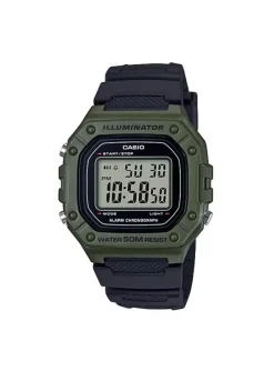 Montre Casio multifonctions résine verte/noire