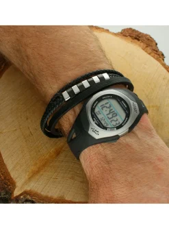 Montre Casio multifonctions résinr noire