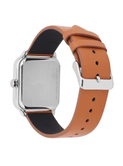 Montre Casio phases lunaires cuir marron