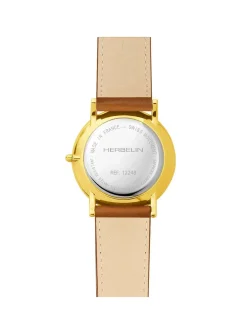 Montre classique Herbelin cuir marron_x005f_x000D_chiffres romains