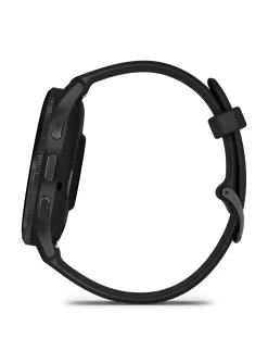 Montre connectée GARMIN Venu® 3_x005f_x000D_Lunette Gray en acier inoxydable avec boîtier noir et bracelet en silicone noir