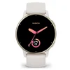Montre connectée GARMIN vívoactive® 5_x005f_x000D_Boitier ivoire avec lunette Soft Gold et bracelet silicone ivoire
