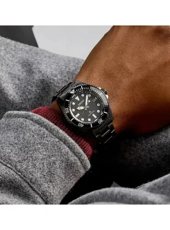 Montre de plongée Seiko Prospex Solar acier noir