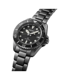 Montre de plongée Seiko Prospex Solar acier noir