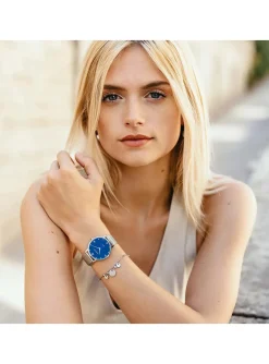 Montre femme Amalys Aurore acier cadran bleu nacré_x005f_x000D_collection Kelly