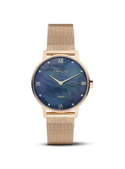 Montre femme Amalys Manon cadran nacré bleu_x005f_x000D_collection Kelly