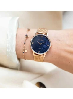 Montre femme Amalys Manon cadran nacré bleu_x005f_x000D_collection Kelly