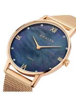 Montre femme Amalys Manon cadran nacré bleu_x005f_x000D_collection Kelly