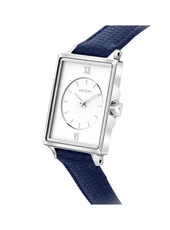 Montre femme Amalys Océane cuir bleu_x005f_x000D_collection Hepburn