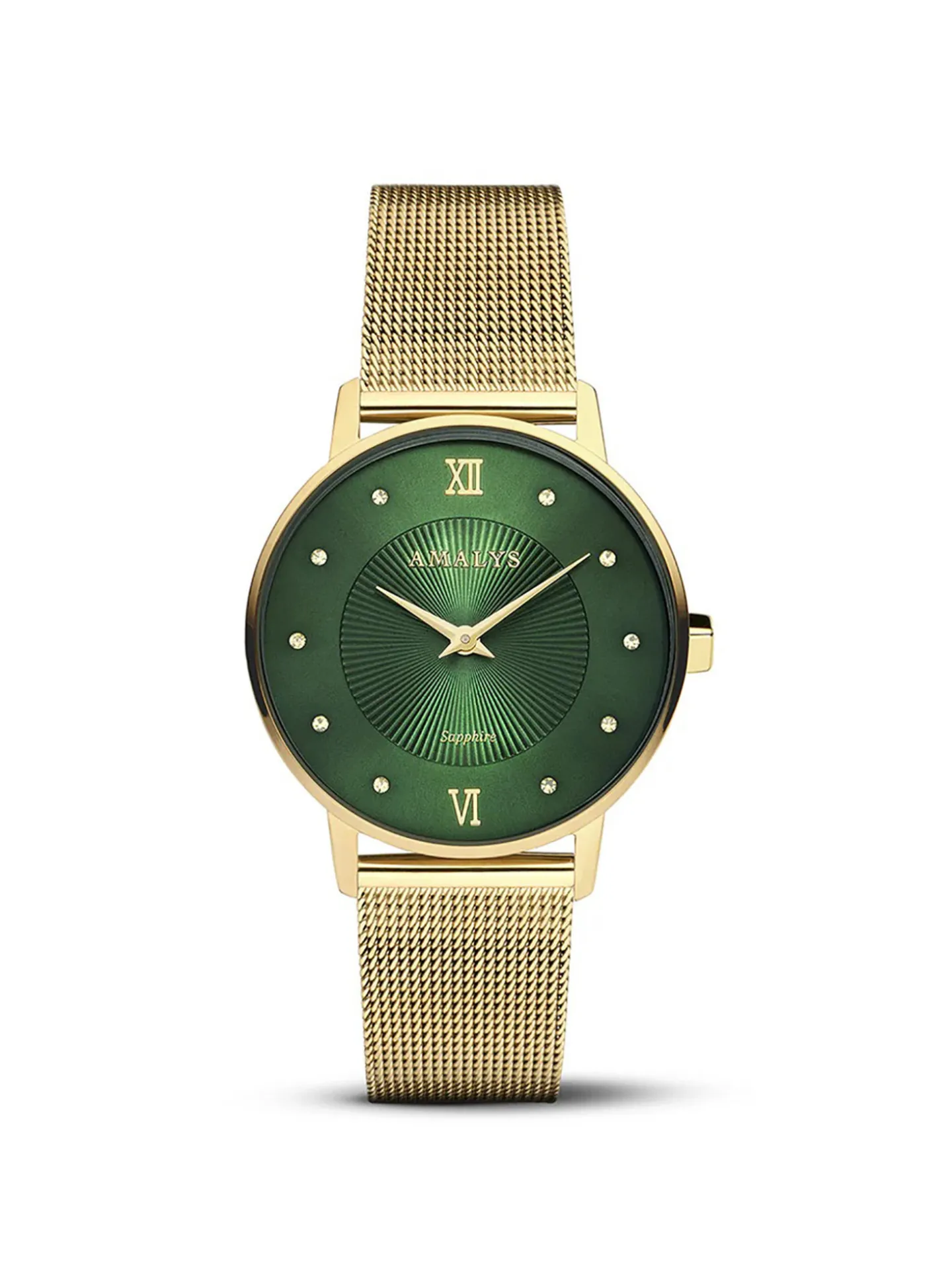Montre femme Amalys Paulette cadran vert_x005f_x000D_collection Baker