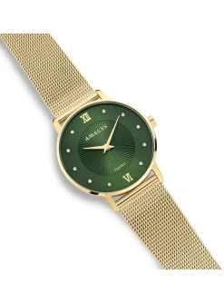 Montre femme Amalys Paulette cadran vert_x005f_x000D_collection Baker