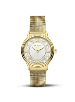 Montre femme Amalys Sibylle acier milanais doré_x005f_x000D_collection Watson