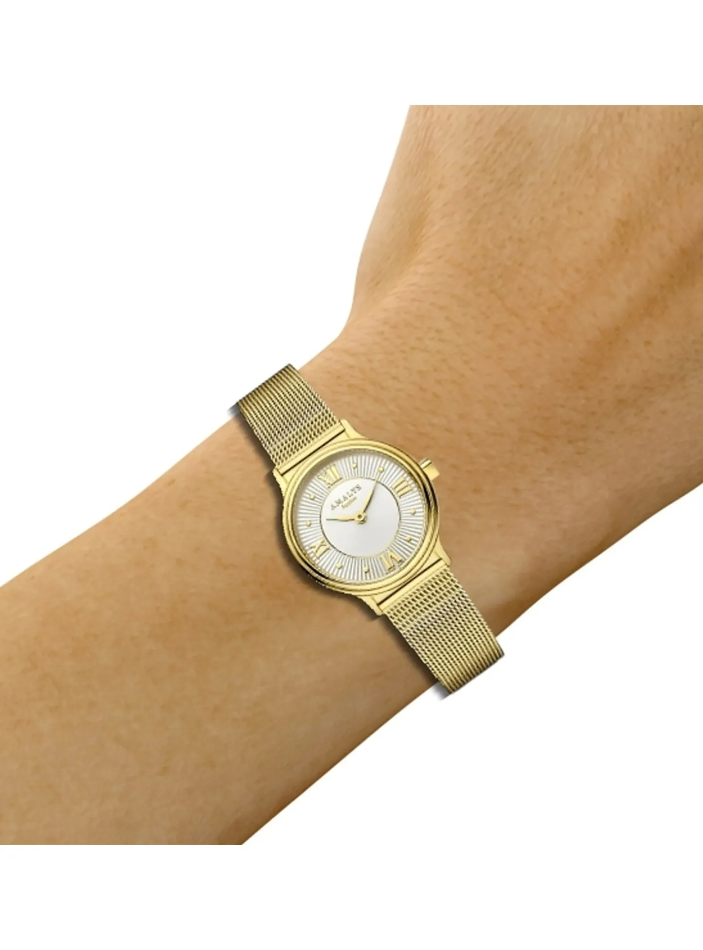 Montre femme Amalys Sibylle acier milanais doré_x005f_x000D_collection Watson