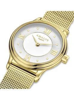 Montre femme Amalys Sibylle acier milanais doré_x005f_x000D_collection Watson