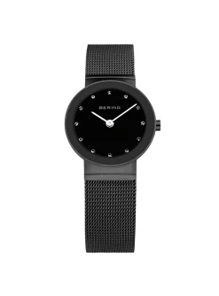 Montre femme Bering classique milanais noir