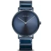 Montre femme Bering Slim céramique bleu