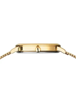 Montre femme Bering titanium acier milanais doré