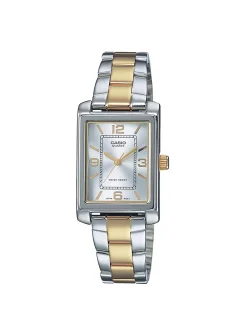 Montre femme Casio acier bicolore