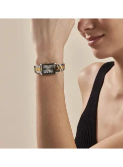 Montre femme Casio acier bicolore