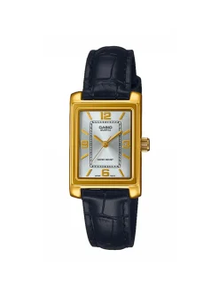Montre femme classique cuir noir