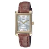 Montre femme classique cuir marron