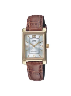Montre femme classique cuir marron