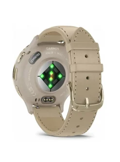 Montre femme connectée Garmin Venu 3S_x005f_x000D_silicone + cuir