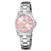 Montre femme Festina acier cadran rose_x005f_x000D_collection Swiss Made