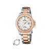 Montre femme Festina bicolore blanche et rose