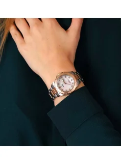 Montre femme Festina bicolore blanche et rose