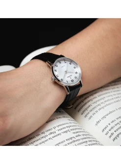 Montre femme Festina classique cuir noir