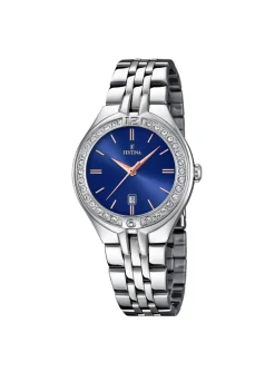 Montre femme Festina Mademoiselle acier_x005f_x000D_cadran bleu nuit