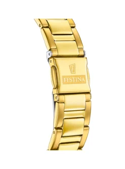 Montre femme Festina rainbow verte acier doré