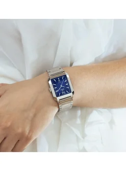 Montre femme Festina rectangulaire cadran bleu