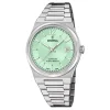 Montre femme Festina Swiss Made acier_x005f_x000D_cadran vert clair