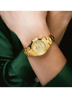 Montre femme Festina Swiss Made acier doré